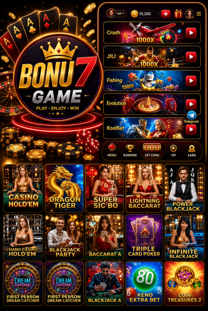 Bonu7 app download and game banner